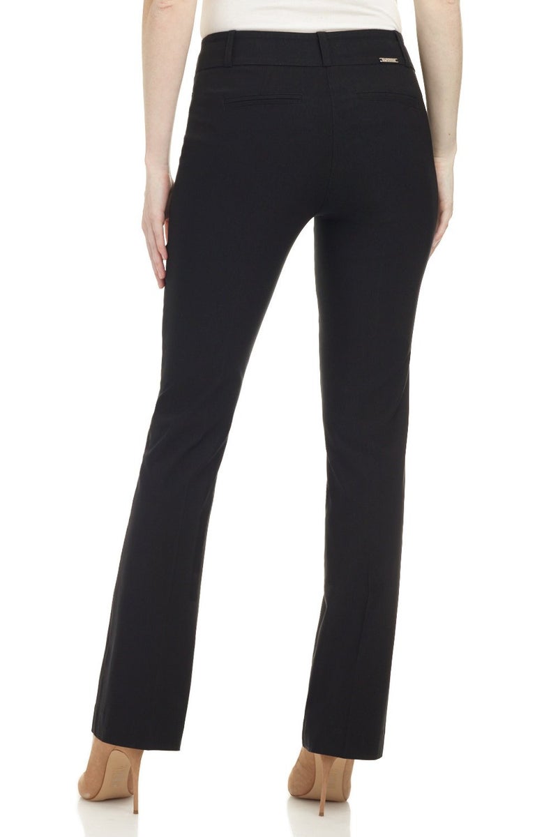 Rekucci Womens Ease into Comfort Fit Barely Bootcut Business Casual Stretch Pants in Regular/Tall/Petite fit (14 Tall, Black) - Image 4